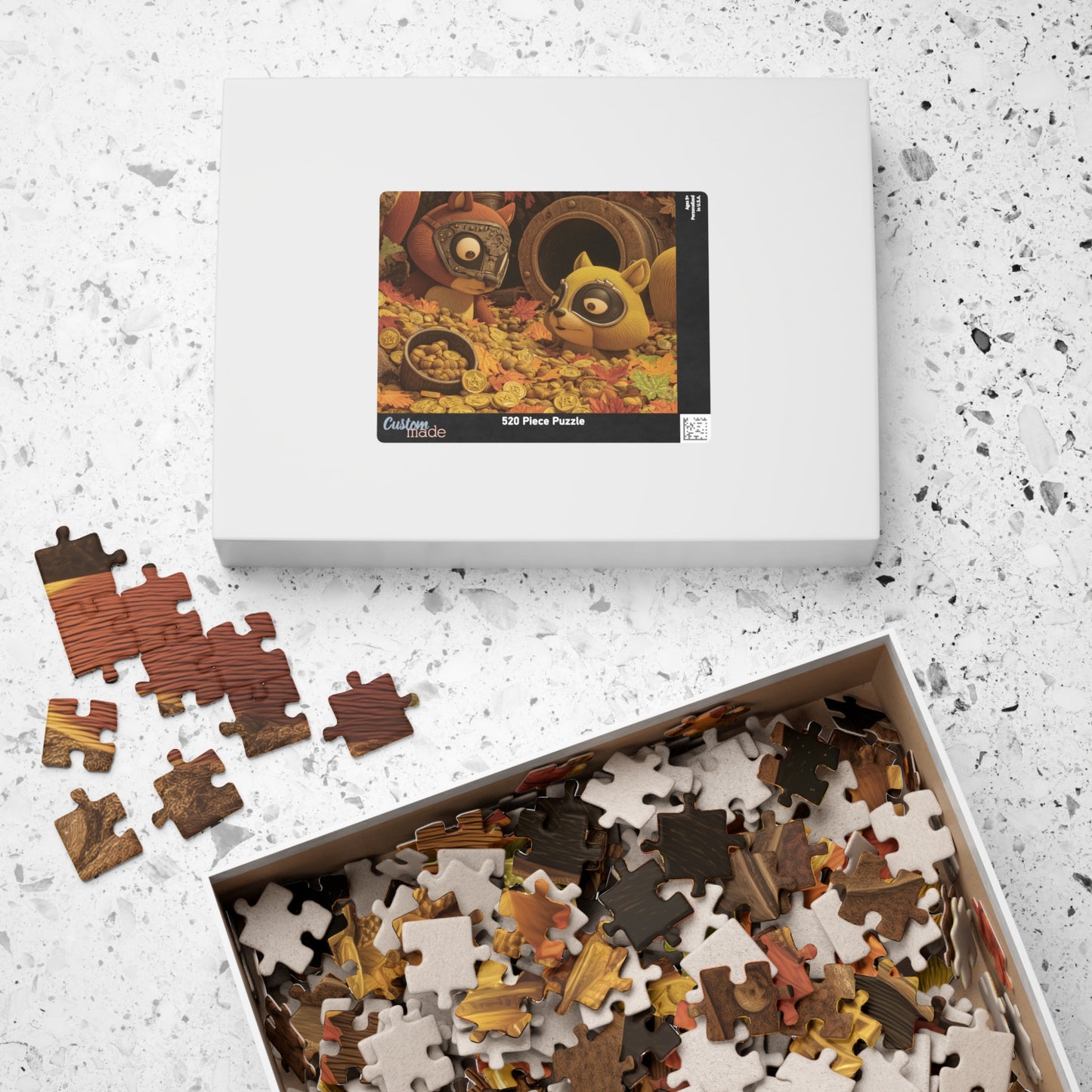 Scavenging For Winter, The Great Acorn Heist (Jigsaw Puzzle)