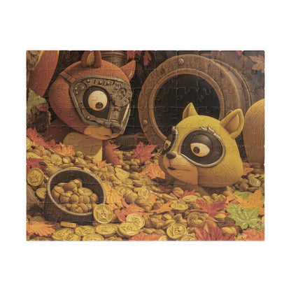 Scavenging For Winter, The Great Acorn Heist (Jigsaw Puzzle)