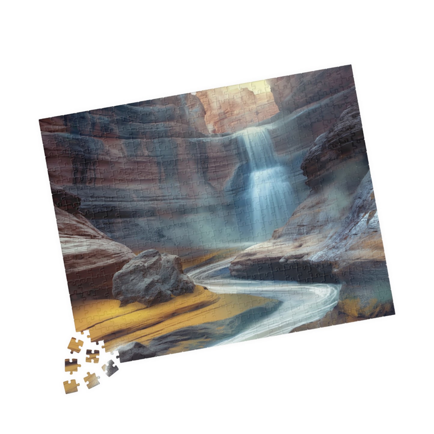 Waterfall on Mars, Gift from the Dirt (Jigsaw Puzzle)