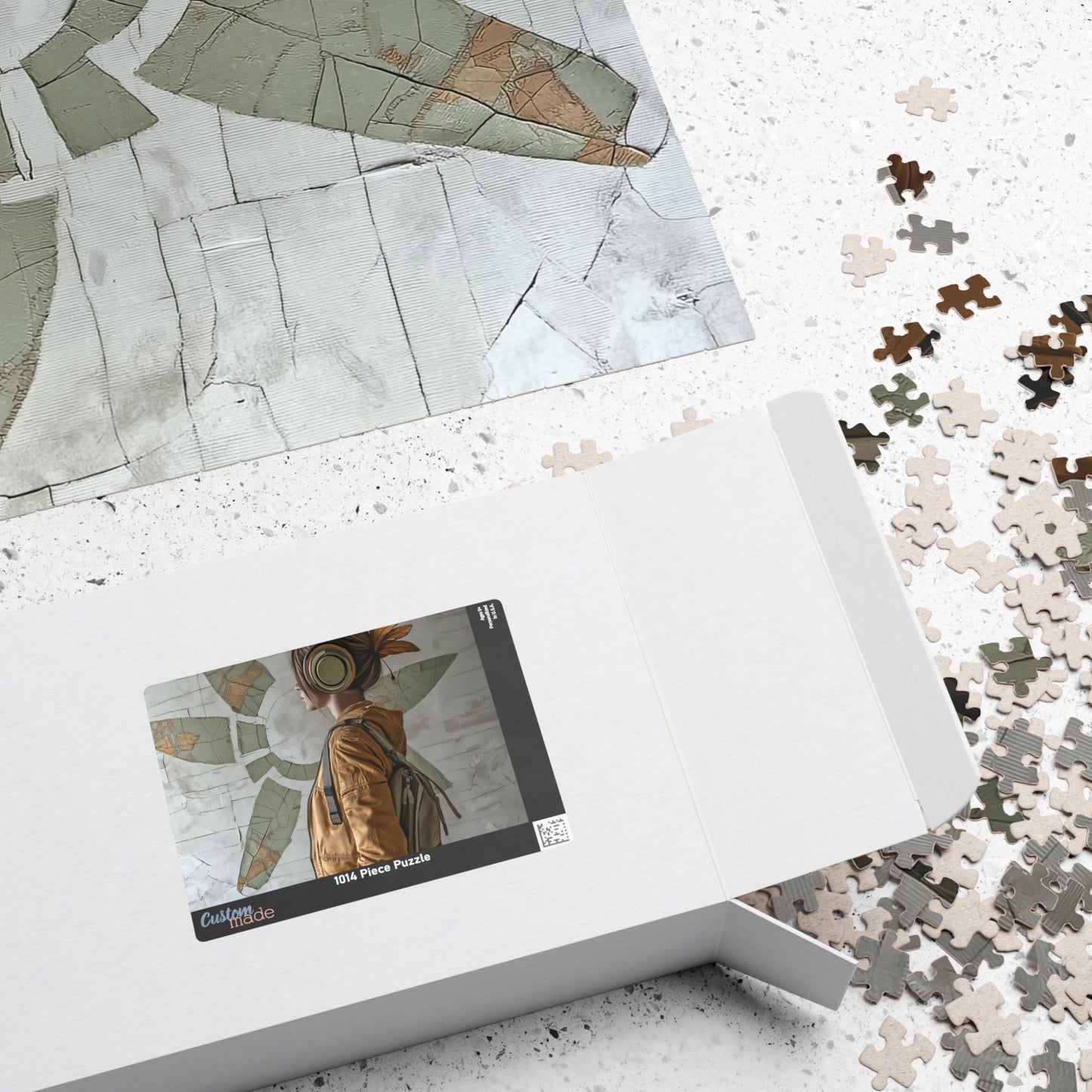 Urban Bloom,  A Modern Muse in Motion (Jigsaw Puzzle)