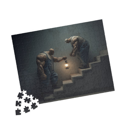 2 Men... 1 Light, The Delicate Burden (Jigsaw Puzzle)