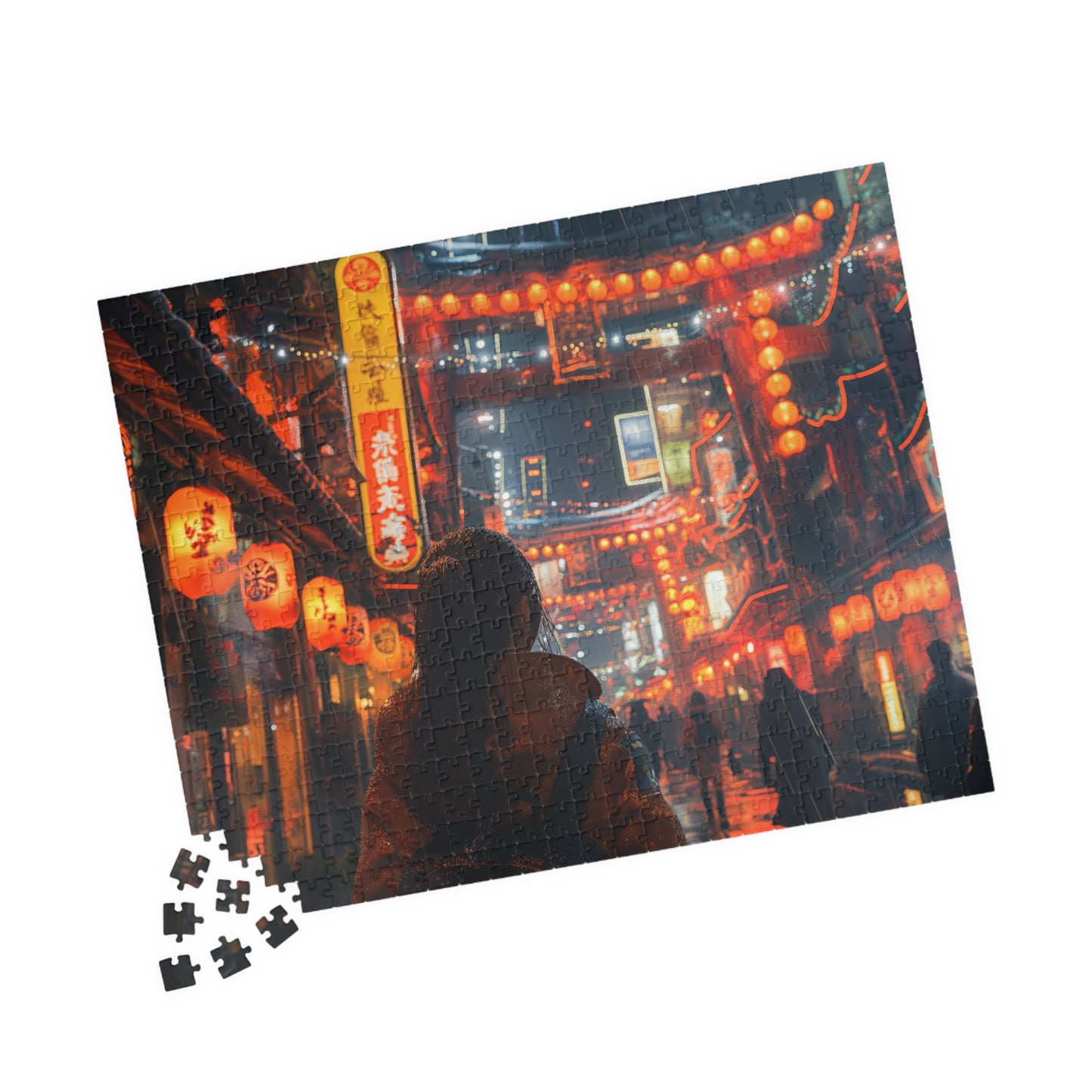 Beneath The Neon Sky, A Walk in 2212 (jigsaw puzzle)