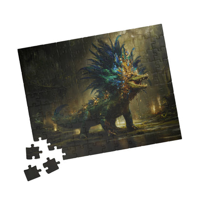 Feathered Lord of the Wetlands, The Peacock Alligator (Jigsaw Puzzle)