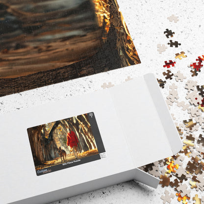 Dog Walks Dog, An Autumn Day (Jigsaw Puzzle)