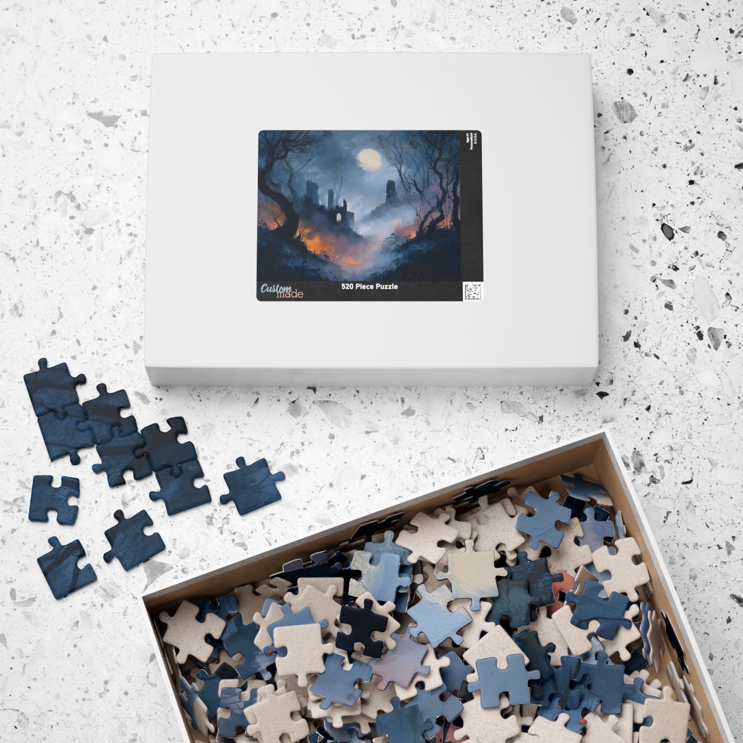 Twilight Among the Ruins, Whispers Beneath the Moon (Jigsaw Puzzle)