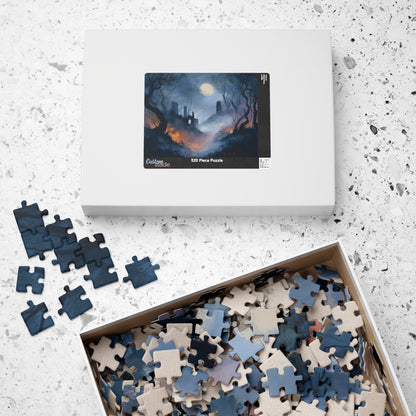 Twilight Among the Ruins, Whispers Beneath the Moon (Jigsaw Puzzle)