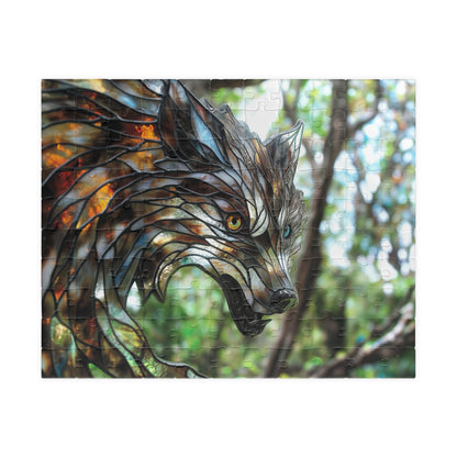 Lupine Prism, Crystalline Wolf (Jigsaw Puzzle)