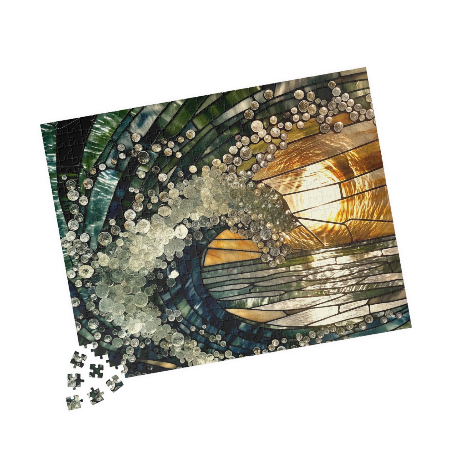 Ephemeral Splash, Frozen in Glass (Jigsaw Puzzle)