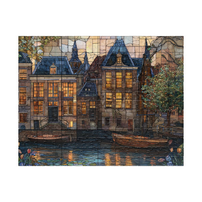 Canal at Dusk, Dutch Dreams (Jigsaw Puzzle)