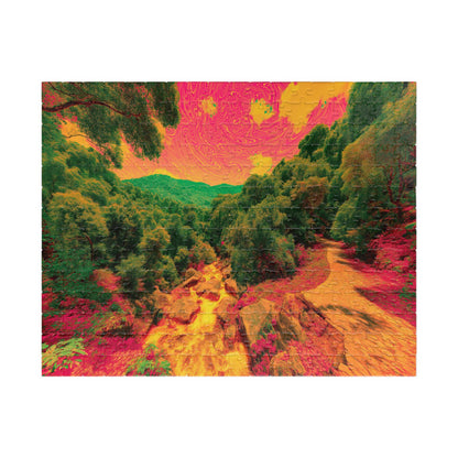 Chromatic Wilderness, Psychedelic Forest Dream (Jigsaw Puzzle)