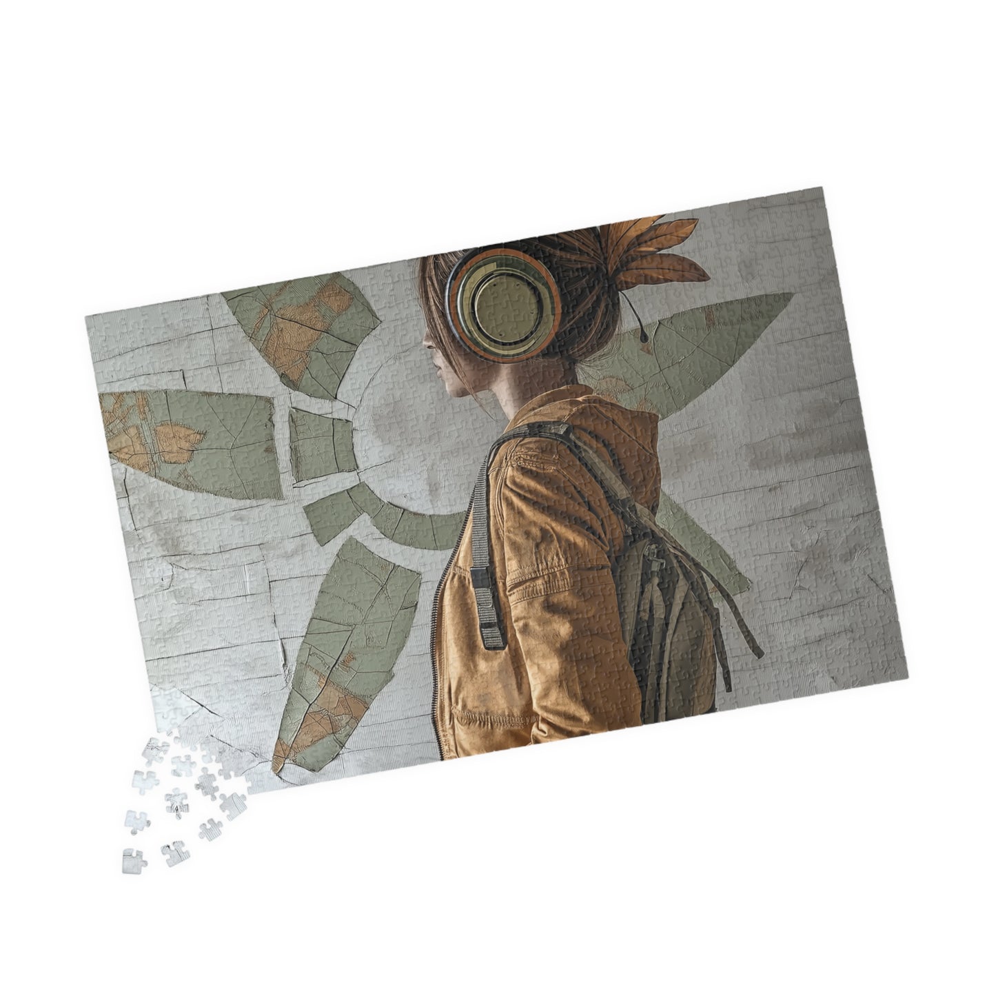 Urban Bloom,  A Modern Muse in Motion (Jigsaw Puzzle)