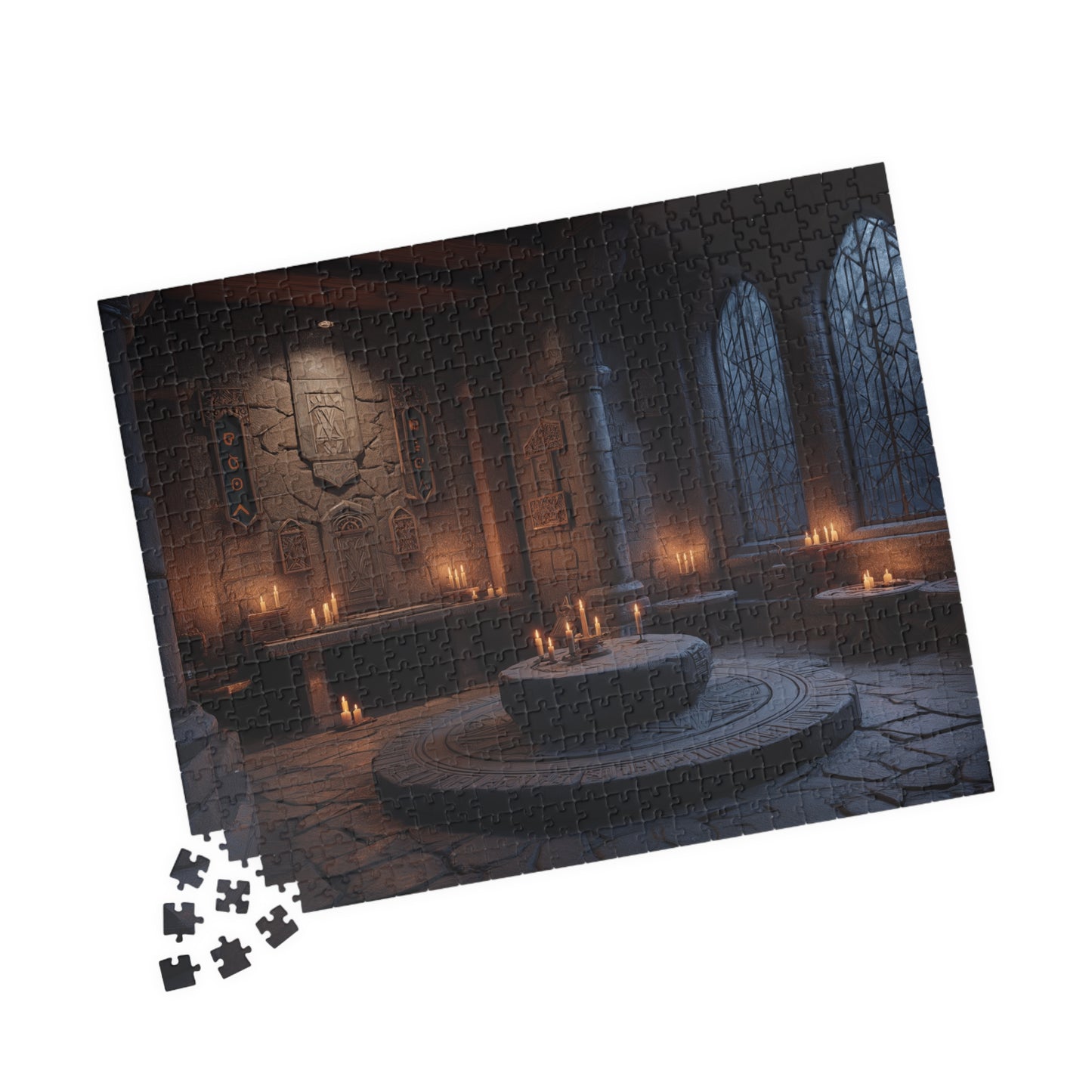 Stone and Candlelight, Dream of the Past (Jigsaw Puzzle)