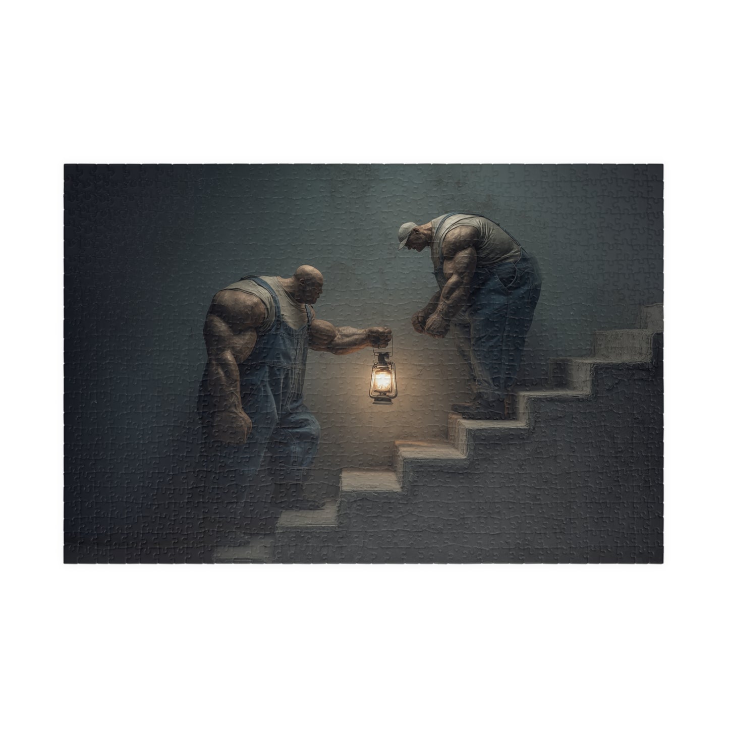 2 Men... 1 Light, The Delicate Burden (Jigsaw Puzzle)