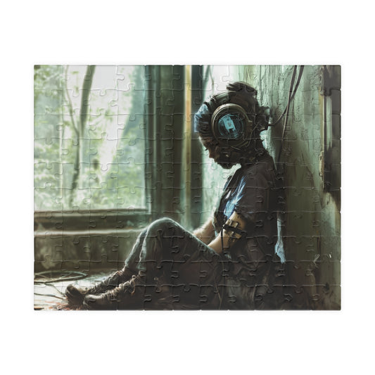 Plugged In, A Dystopian Virtual Connection (jigsaw puzzle)