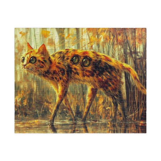 Engineered Curiosity, Cat Walking Through The Swamp (jigsaw puzzle)