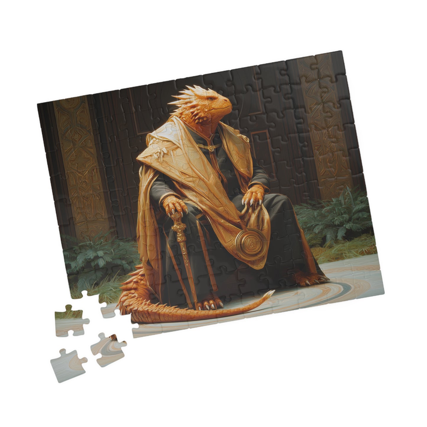 Ornate Oracle, Golden Knowledge (Jigsaw Puzzle)