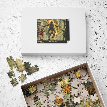 Spontaneous Combustion, A Street Show (Jigsaw Puzzle)