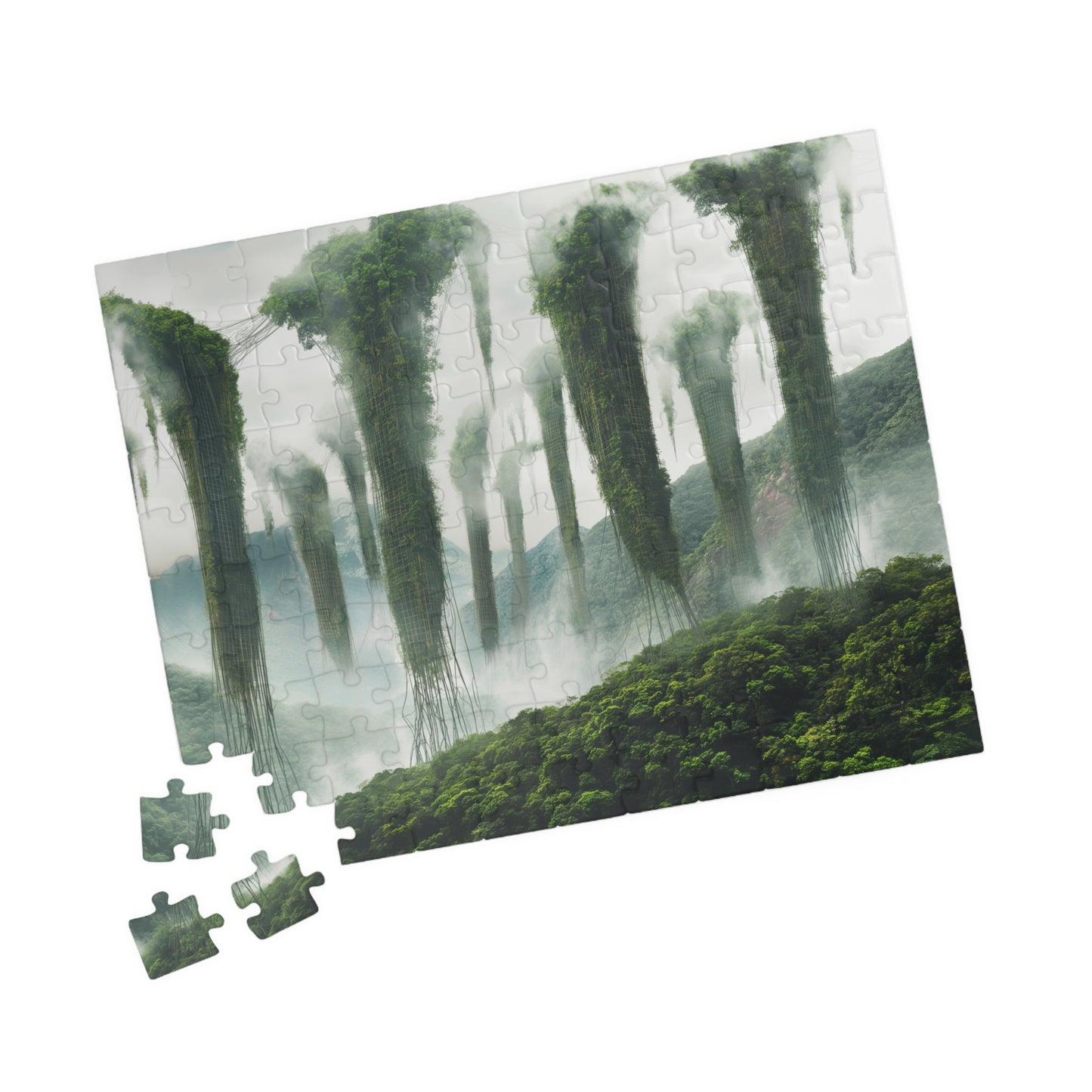 Skybound Canopy, Floating Forest (Jigsaw Puzzle)