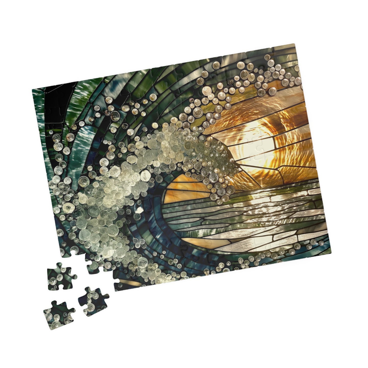Ephemeral Splash, Frozen in Glass (Jigsaw Puzzle)