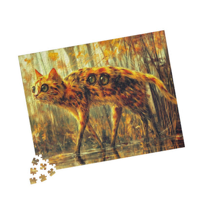 Engineered Curiosity, Cat Walking Through The Swamp (jigsaw puzzle)
