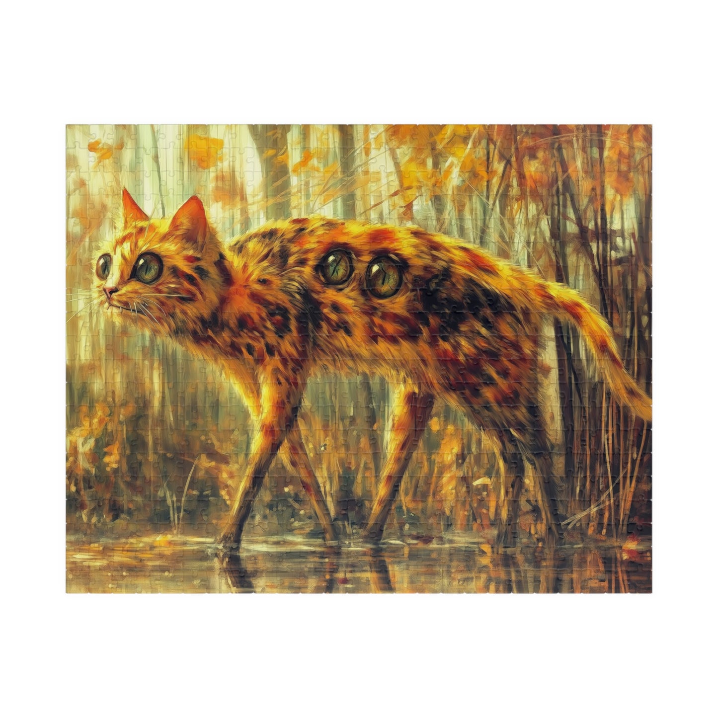Engineered Curiosity, Cat Walking Through The Swamp (jigsaw puzzle)