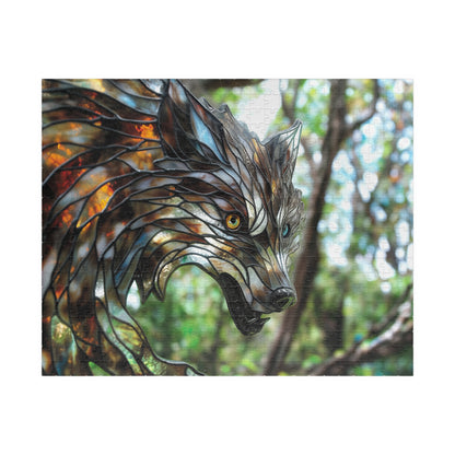 Lupine Prism, Crystalline Wolf (Jigsaw Puzzle)
