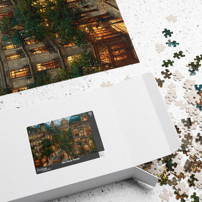 Reflections of a Golden Hour, French Landscape (Jigsaw Puzzle)