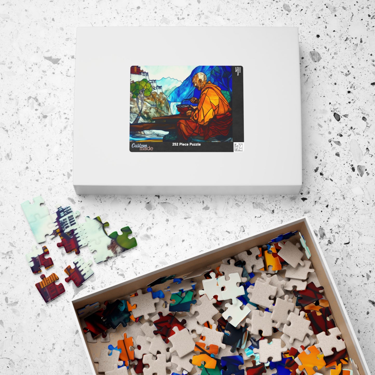 Meditative Offering, A Monk's Day (Jigsaw Puzzle)