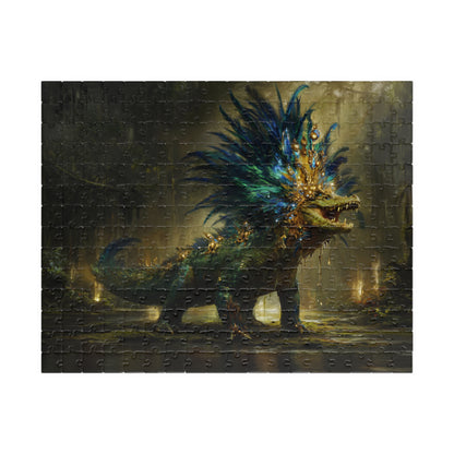 Feathered Lord of the Wetlands, The Peacock Alligator (Jigsaw Puzzle)