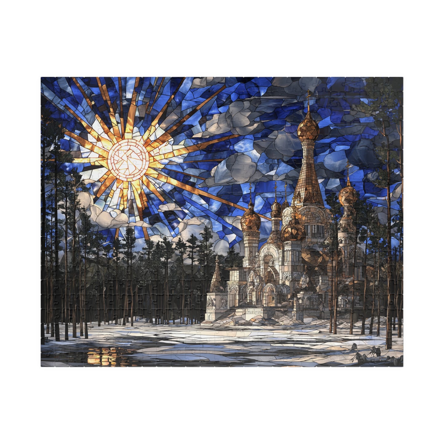 Silent Temple of the North, Frostbound Glory (Jigsaw Puzzle)