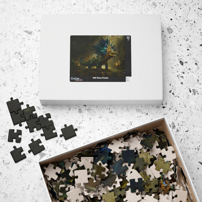 Feathered Lord of the Wetlands, The Peacock Alligator (Jigsaw Puzzle)