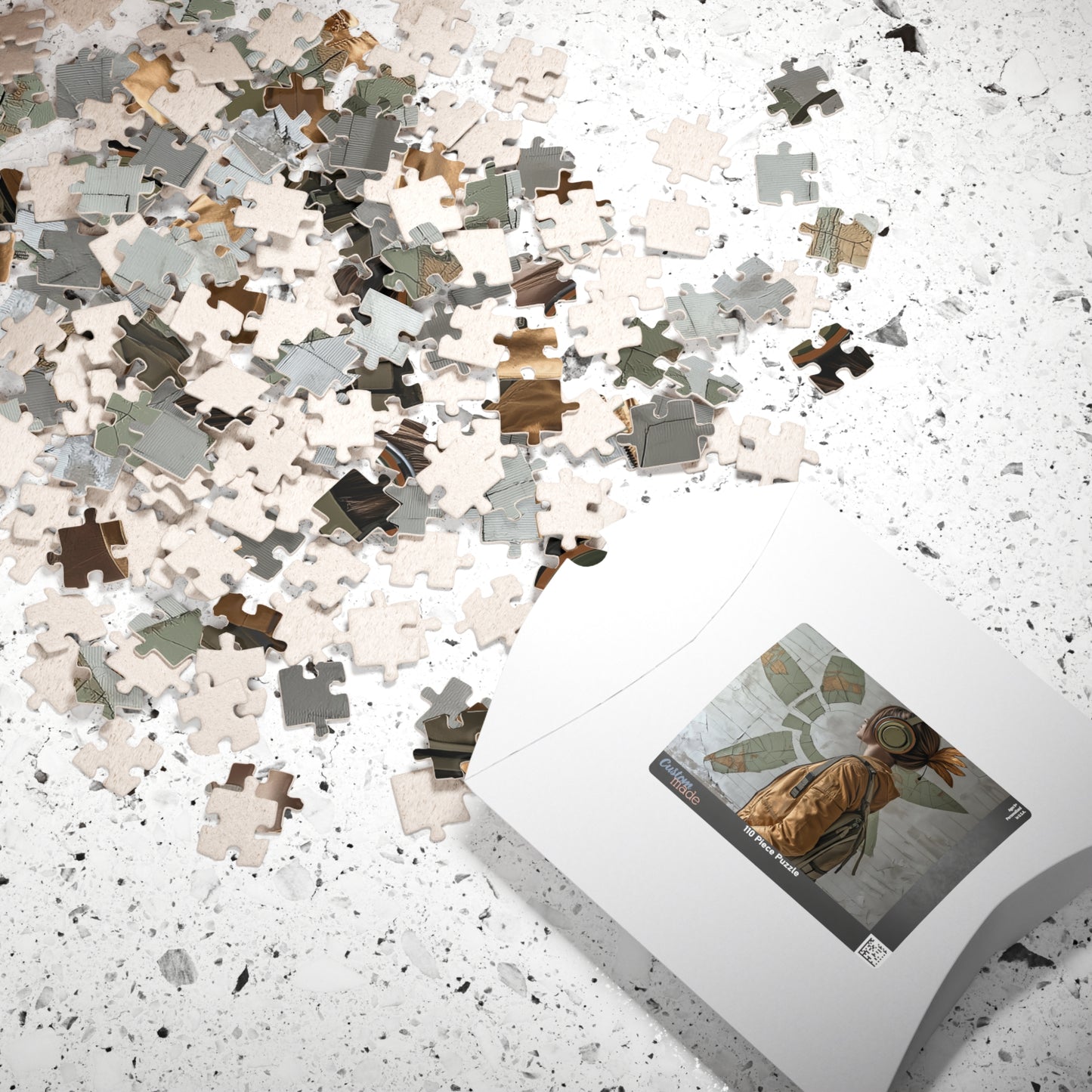 Urban Bloom,  A Modern Muse in Motion (Jigsaw Puzzle)