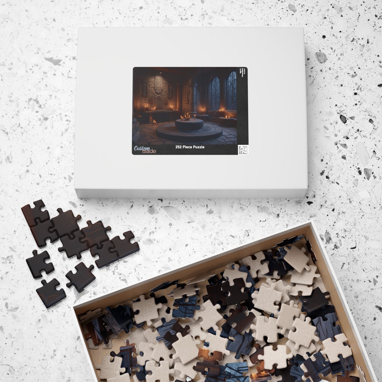 Stone and Candlelight, Dream of the Past (Jigsaw Puzzle)