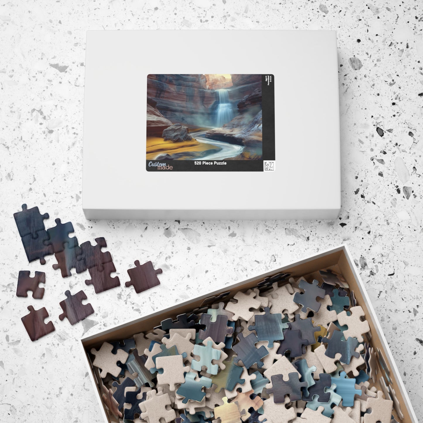 Waterfall on Mars, Gift from the Dirt (Jigsaw Puzzle)