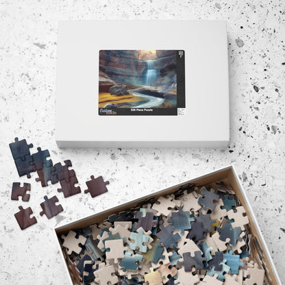 Waterfall on Mars, Gift from the Dirt (Jigsaw Puzzle)