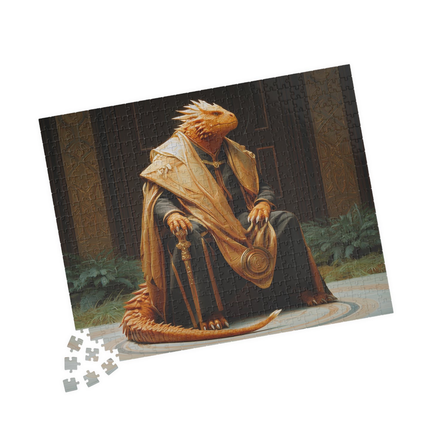 Ornate Oracle, Golden Knowledge (Jigsaw Puzzle)