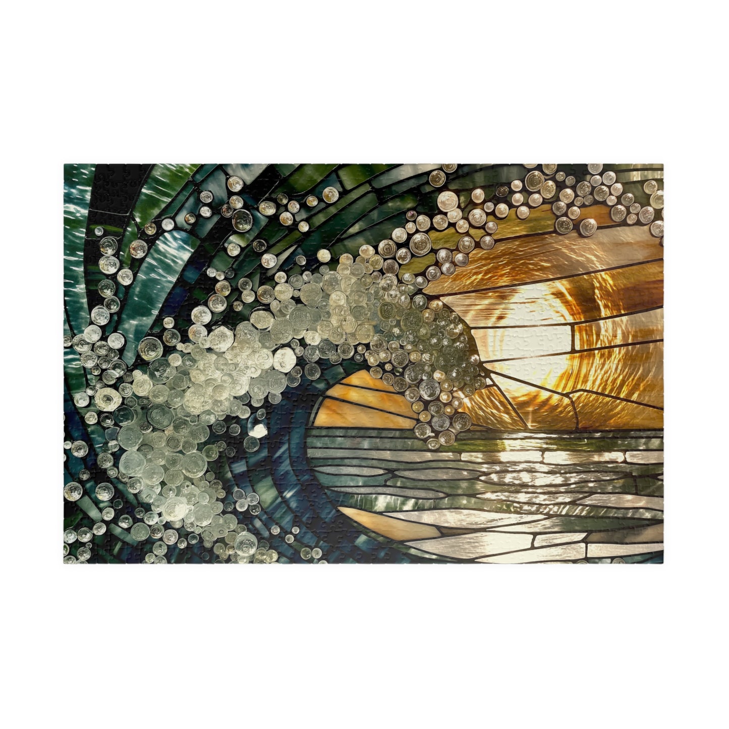 Ephemeral Splash, Frozen in Glass (Jigsaw Puzzle)