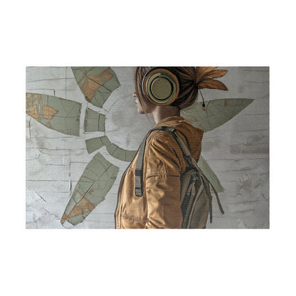 Urban Bloom,  A Modern Muse in Motion (Jigsaw Puzzle)