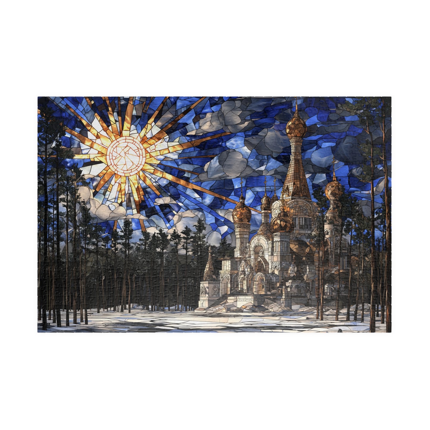 Silent Temple of the North, Frostbound Glory (Jigsaw Puzzle)