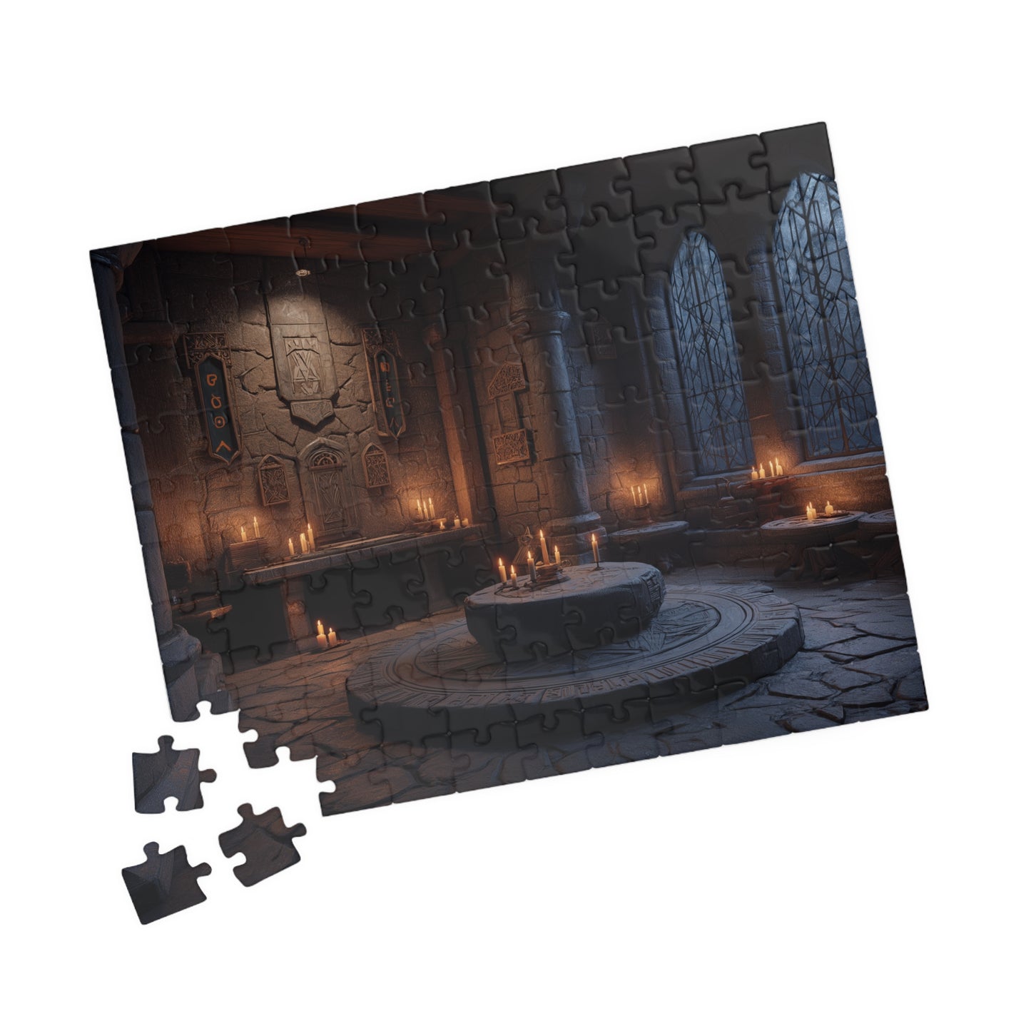 Stone and Candlelight, Dream of the Past (Jigsaw Puzzle)