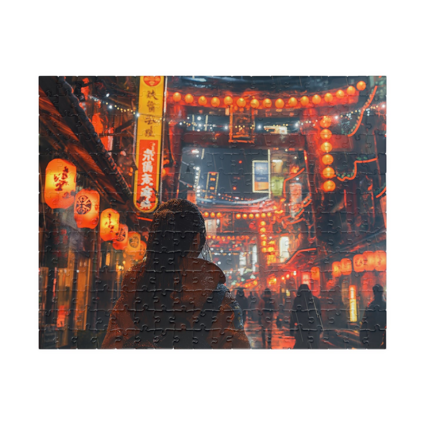 Beneath The Neon Sky, A Walk in 2212 (jigsaw puzzle)