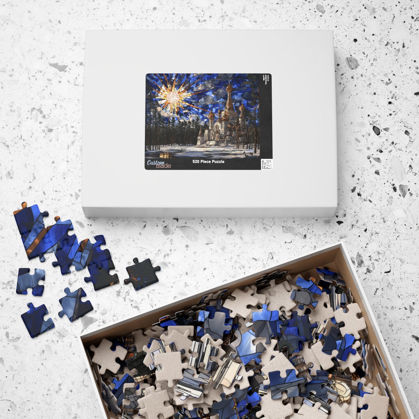 Silent Temple of the North, Frostbound Glory (Jigsaw Puzzle)