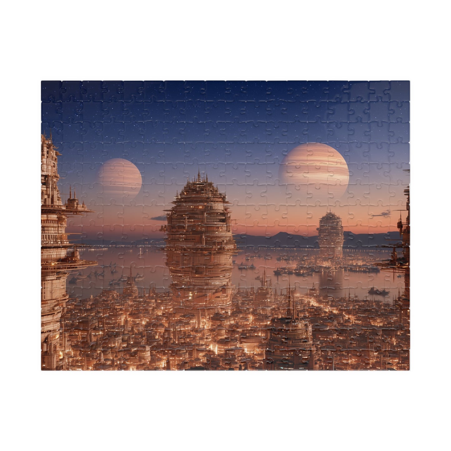 Utopian Orbit, Cosmic City (Jigsaw Puzzle)
