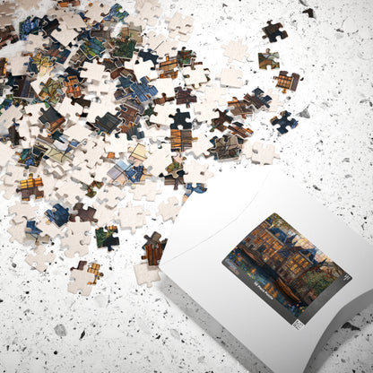 Canal at Dusk, Dutch Dreams (Jigsaw Puzzle)