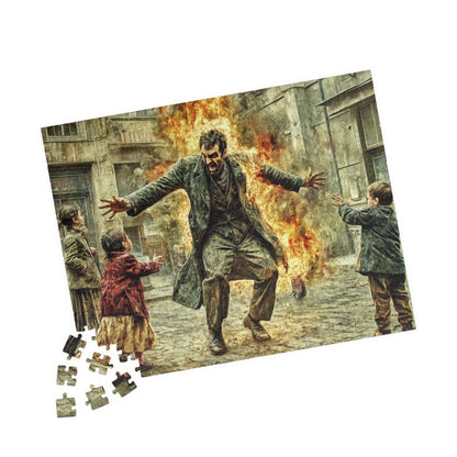 Spontaneous Combustion, A Street Show (Jigsaw Puzzle)
