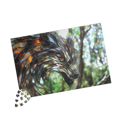 Lupine Prism, Crystalline Wolf (Jigsaw Puzzle)