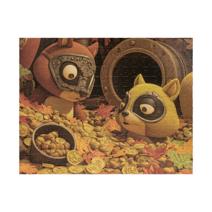 Scavenging For Winter, The Great Acorn Heist (Jigsaw Puzzle)