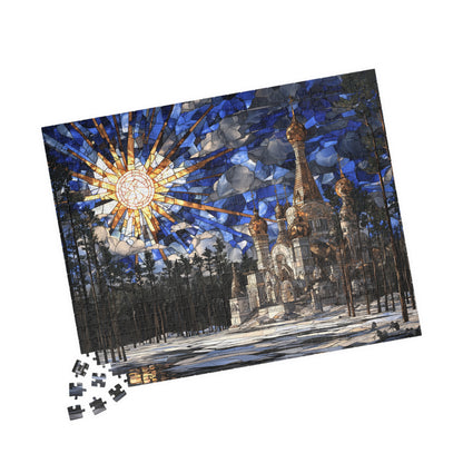 Silent Temple of the North, Frostbound Glory (Jigsaw Puzzle)