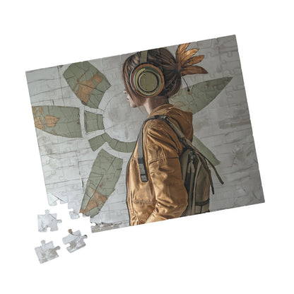Urban Bloom,  A Modern Muse in Motion (Jigsaw Puzzle)