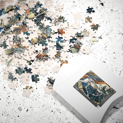 Phantom of the Glade, Stained Unicorn (Jigsaw Puzzle)